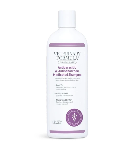 Champú Veterinario Clinical Care Antiparasitario & Antiseborréico para Perros & Gatos