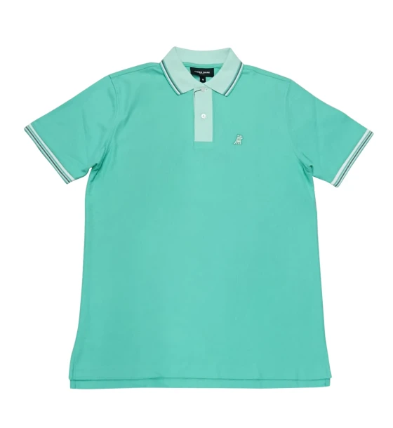 Chemise Hombre James Bark tipo Polo Verde Agua & Moca Tallas: M, L, XL